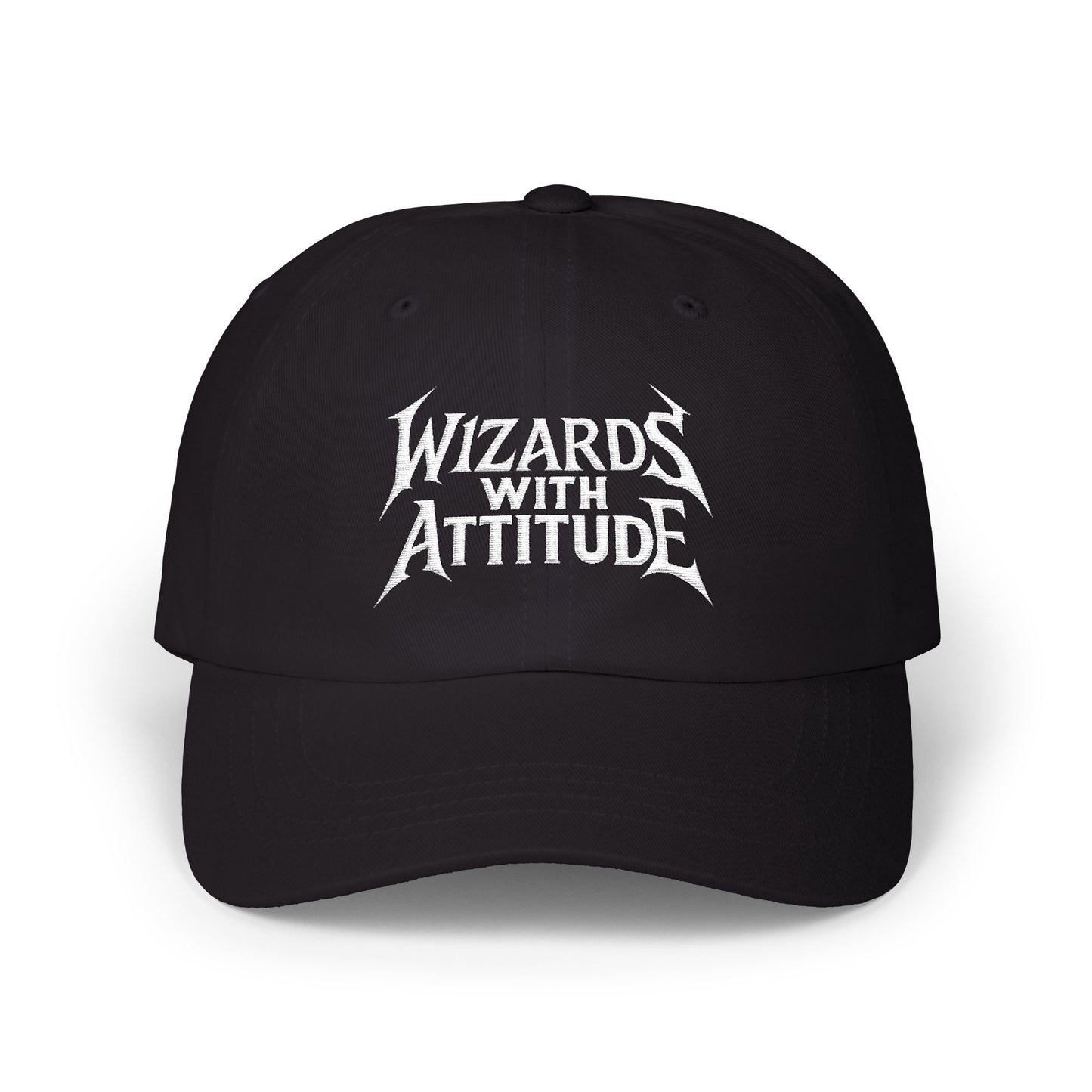 Wizards With Attitude Dad Cap — Embroidered Magic Crew Hat