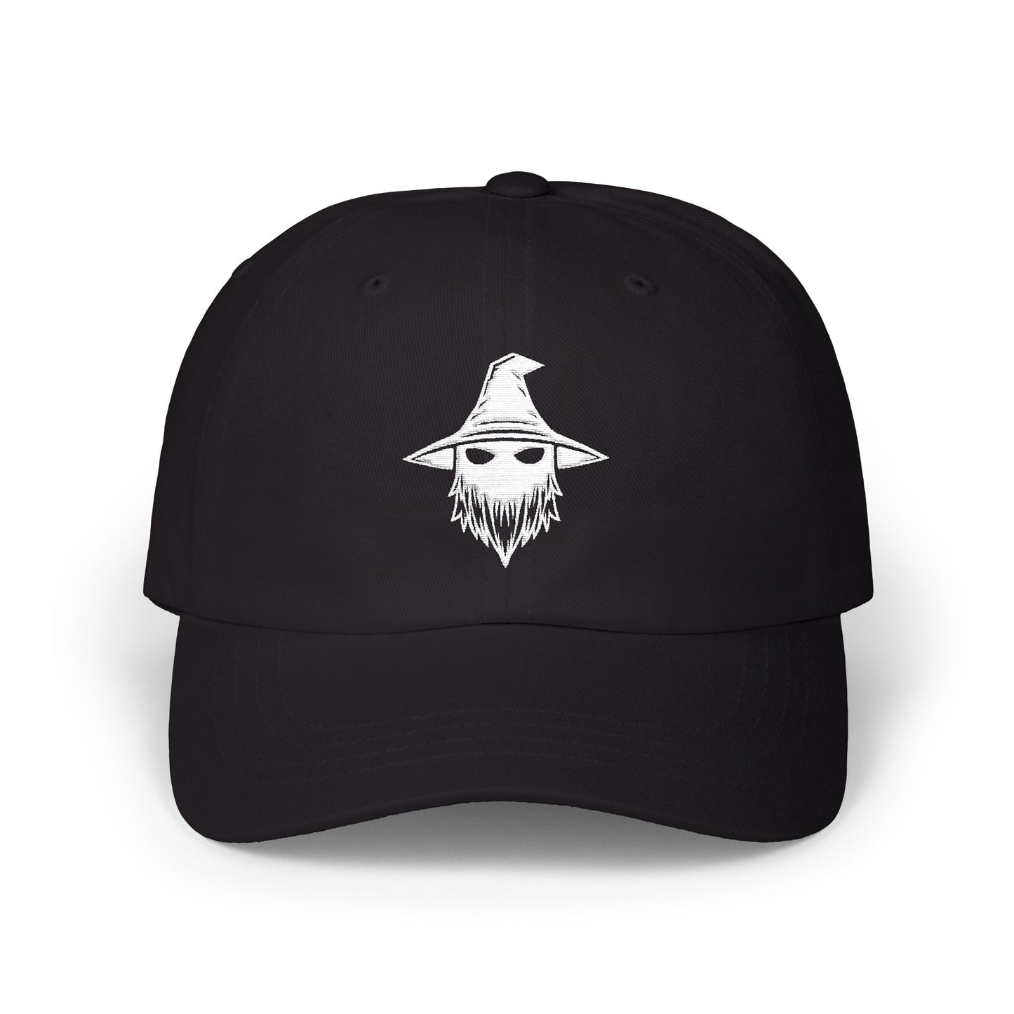 Wizards With Attitude Dad Cap — Embroidered Wizard Skull Logo Crew Hat