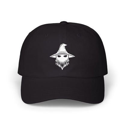 Wizards With Attitude Dad Cap — Embroidered Wizard Skull Logo Crew Hat