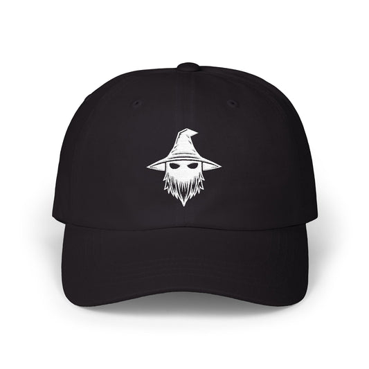 Wizards With Attitude Dad Cap — Embroidered Wizard Skull Logo Crew Hat